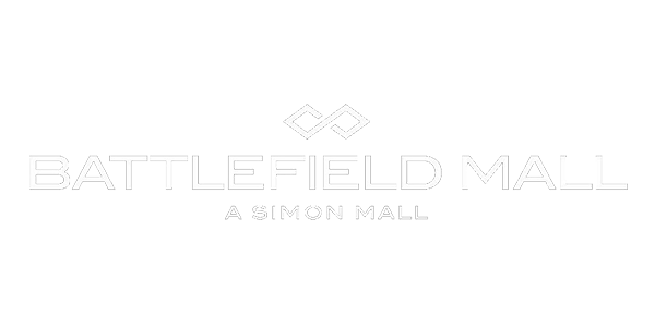 Battlefield Mall logo with geometric symbol and text.